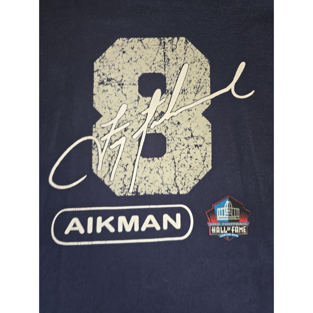 Dallas Cowboys Troy Aikman Pro Football Hall Of Fame Shortsleeve T-Shirt Men XXL